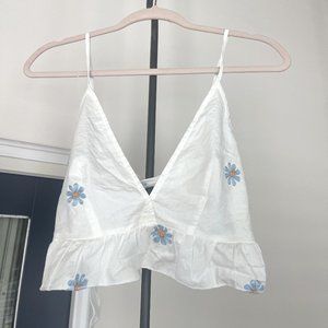 SHEIN white summer coverup top